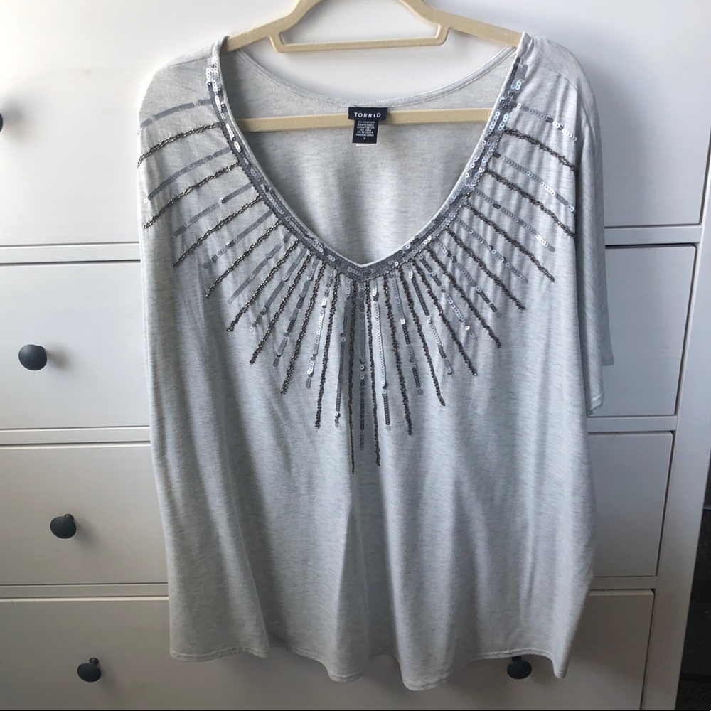 Torrid embellished top size 3